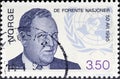 Trygve Halvdan Lie, Norwegian foreign minister in exile from 1940 to 1945, and the first Secretary-General of the United Nations Royalty Free Stock Photo