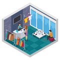 Trying Shop Isometric Composition