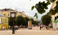 Tryokhsvyatskaya Street in Tver, Russia