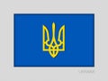 Tryzub. Trident. National Symbols of Ukraine. National Ensign As