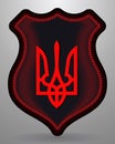 Tryzub. Trident. National Symbols of Ukraine. Vector Badge and I