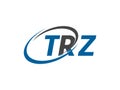 TRZ letter creative modern elegant logo design Royalty Free Stock Photo