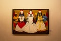 `TrÃÂªs OrixÃÂ¡s` Three Orishas in portuguese, a painting by the brazilian painter, illustrator and engraver, Dijanira Motta Royalty Free Stock Photo