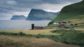 Trollanes village on the island of Kalsoy, Faroe Islands