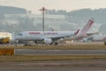 TS-IMB Tunisair Airbus A320-251N jet in Zurich in Switzerland