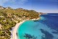 Tsamadou beach in Samos, Greece Royalty Free Stock Photo