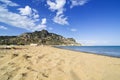 Tsampika beach in Greece Royalty Free Stock Photo