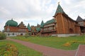 Tsar Alexei Mikhailovich wooden palace in Kolomenskoye Royalty Free Stock Photo