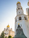 Tsar bell with Ivan the Great Tower, Moscow, Russia Royalty Free Stock Photo