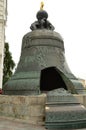 Tsar Bell on Pedestal - Inside the Moscow Kremlin Royalty Free Stock Photo