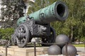 The Tsar Cannon, Moscow Kremlin, Russia. Royalty Free Stock Photo