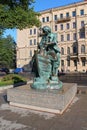 Monument to Peter I - the carpenter. St. Petersburg.