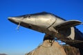 Tsar-Fish sculpture on Yenisei river