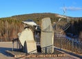 Tsar-Fish sculpture on Yenisei river