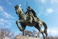 Tsar king Kaloyan`s monument in Varna, Bulgaria.