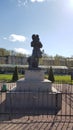 Tsar Peter the Great statue in Peterhof