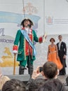 Tsar Peter The Great welcomes the participants of the Nationalities Ball.