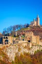 Tsarevets Fortress in a beautiful autumn day, Veliko Tarnovo, Bulgaria