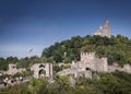 Tsarevets fortress famous landmark view in veliko tarnovo bulgar