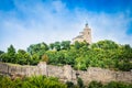 Tsarevets fortress and the Patriarchal church in Veliko Tarnovo, Bulgaria. Royalty Free Stock Photo