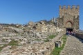 Landmark attraction in Veliko Tarnovo, Bulgaria. Tsarevets, medieval fortress