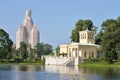 Tsarina Pavilion in Peterhof. Royalty Free Stock Photo