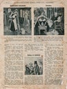 Tsarist Russia, Scanned Image, Newspaper Royalty Free Stock Photo