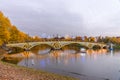 Tsaritsyno. Moscow. International festival The Circle of Light. Royalty Free Stock Photo