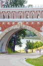 Tsaritsyno Park Stone Bridge Royalty Free Stock Photo