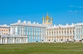 Tsarskoye Selo (Pushkin). Saint-Petersburg, Russia. The Catherine Palace Royalty Free Stock Photo