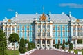 Tsarskoye Selo (Pushkin). Saint-Petersburg, Russia. The Catherine Palace Royalty Free Stock Photo