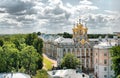 Tsarskoye Selo (Pushkin). Saint-Petersburg, Russia. The Catherine Palace Royalty Free Stock Photo