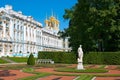 Tsarskoye Selo (Pushkin), Saint-Petersburg, Russia. The Catherine Palace and Park Royalty Free Stock Photo