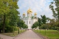 Tsarskoye Selo (Pushkin). Saint-Petersburg. Russia. Church of St. Catherine martyr Royalty Free Stock Photo