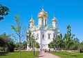 Tsarskoye Selo (Pushkin), Saint-Petersburg, Russia. Church of St. Catherine martyr Royalty Free Stock Photo