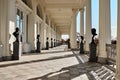 Tsarskoye Selo, St Petersburg, Russia, Cameron Gallery on a bright sunny day in autumn