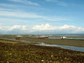 Tsawwassen Boundary Bay at low tide. Royalty Free Stock Photo