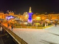Christmas market in Budweis in Czechia Royalty Free Stock Photo