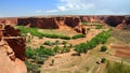 Canyon de Chelly National Monument, Canyon View along Chinle Wash from Tsegi Overlook, Southwest desert landscape, Arizona, USA