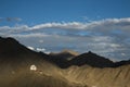 Tsemo Namgyal Monastery seen from Shanti Stupa, Leh, ladakh, India Royalty Free Stock Photo