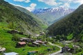 Tsemsa village mountain landscape on a summer day