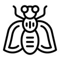 Tsetse icon outline vector. Fly insect buzz