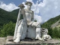 Tsey, Russia, North Ossetia, June, 26, 2019. North Ossetia. The monument to the patron Saint of wild animals of Aphsati in Tsey go