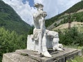 Tsey, Russia, North Ossetia, June, 26, 2019. North Ossetia. The monument to the patron Saint of wild animals of Aphsati in Tsey go