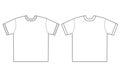 Plain t-shirt template - for marketing and planning, design