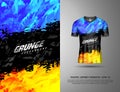 Tshirt sports grunge background for racing, jersey, cycling, fishing, football, gaming Royalty Free Stock Photo