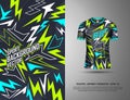 Tshirt sports modern camouflage design for racing, jersey, cycling, football, gaming Royalty Free Stock Photo