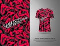 Tshirt sports modern camouflage design for racing, jersey, cycling, football, gaming Royalty Free Stock Photo