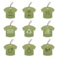 Tshirt tags with motifs