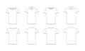 Tshirt template set Royalty Free Stock Photo